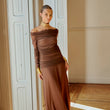 Cargar imagen en el visor de la galería, Vestido Pinsapo marrón