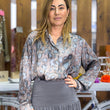 Cargar imagen en el visor de la galería, Camisa estampada gris