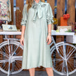 Cargar imagen en el visor de la galería, Vestido verde jabonoso
