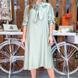 Cargar imagen en el visor de la galería, Vestido verde jabonoso