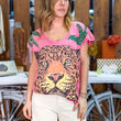 Cargar imagen en el visor de la galería, Camiseta tigre rosa