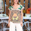 Cargar imagen en el visor de la galería, Camiseta beige tigre
