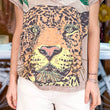 Cargar imagen en el visor de la galería, Camiseta beige tigre