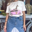 Cargar imagen en el visor de la galería, Falda vaquera estampada