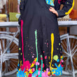 Cargar imagen en el visor de la galería, Vestido negro grafiti