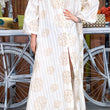 Cargar imagen en el visor de la galería, Vestido bordado beige