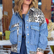 Cargar imagen en el visor de la galería, Chaqueta vaquera animal print