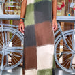 Cargar imagen en el visor de la galería, Vestido estampado cuadros verde