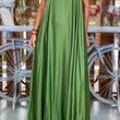 Cargar imagen en el visor de la galería, Vestido verde raso