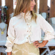 Cargar imagen en el visor de la galería, Camisa beige abotonada