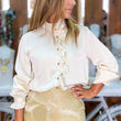 Cargar imagen en el visor de la galería, Camisa beige abotonada