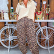 Cargar imagen en el visor de la galería, Pantalón de raso leopardo