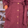 Cargar imagen en el visor de la galería, Vestido granate cinturón