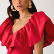 Cargar imagen en el visor de la galería, Vestido Agata rojo Blanca Martín