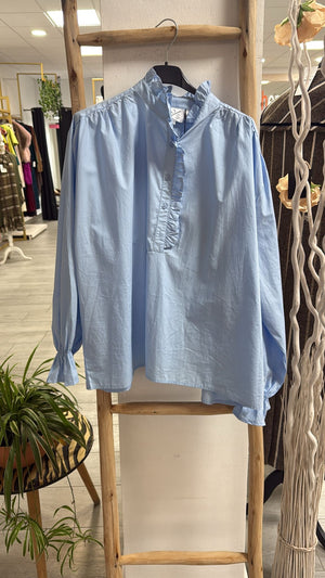 Camisa popelín celeste