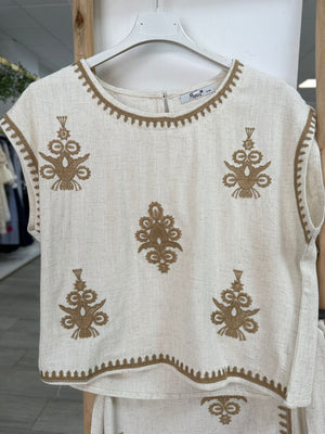 Conjunto estampado verde