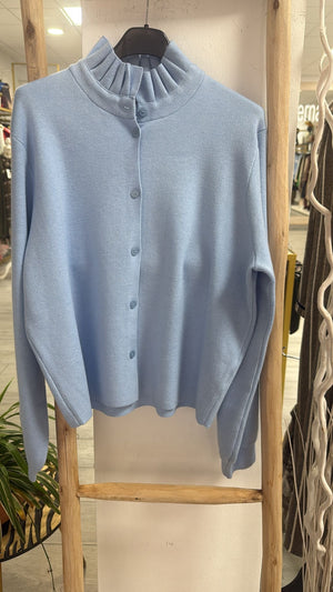 Cardigan con volante