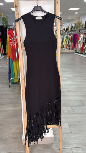 Vestido flecos