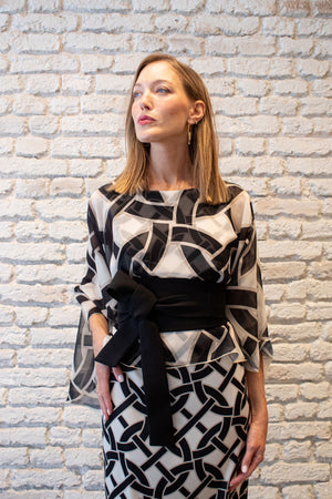 Vestido capa gasa