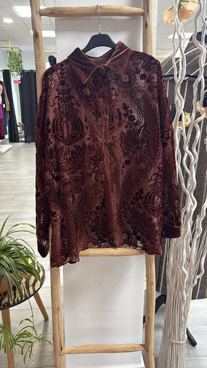 Camisa caldera terciopelo