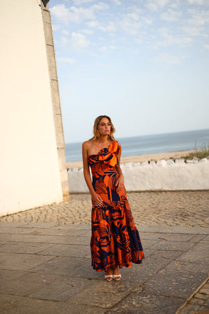 Vestido curranba naranja