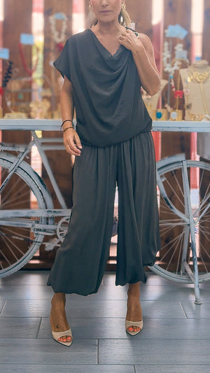 Pantalón bombacho marrón