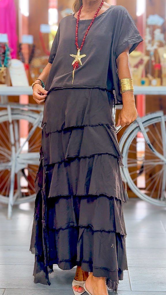Vestido volantes