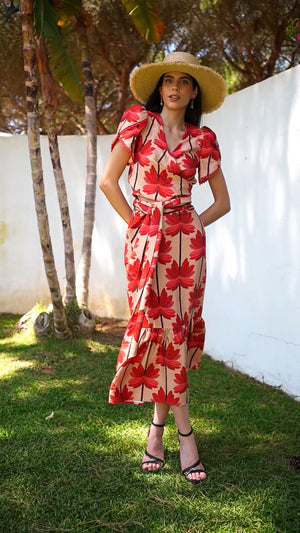 Vestido Heydy palmeras