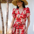Cargar imagen en el visor de la galería, Vestido Heydy palmeras
