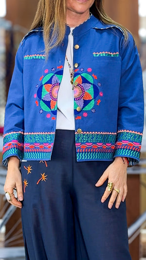 Chaqueta Bordada Boho Chic