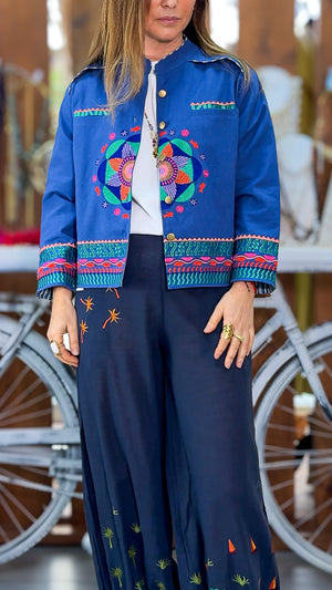 Chaqueta Bordada Boho Chic