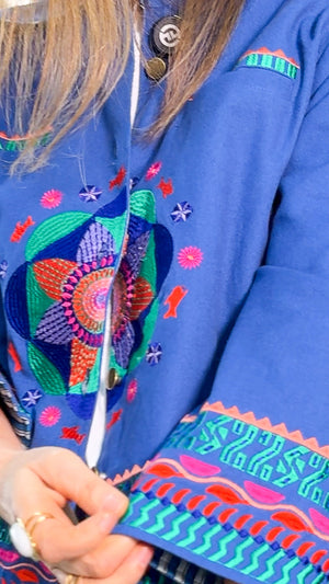 Chaqueta Bordada Boho Chic