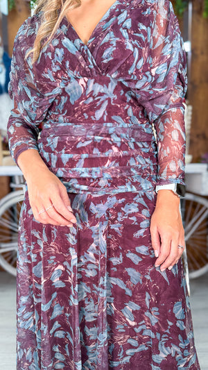 Vestido gasa flores