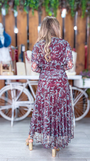 Vestido gasa flores