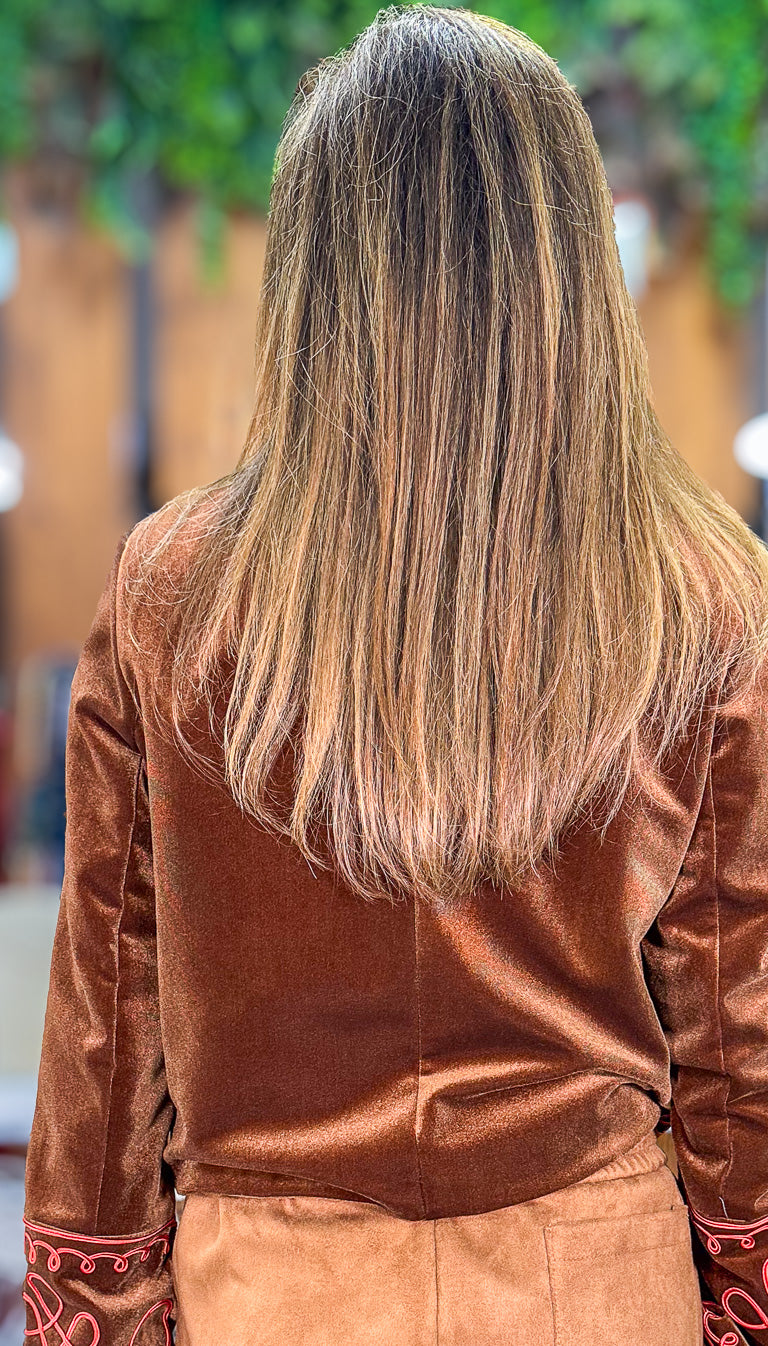 Chaqueta terciopelo marrón