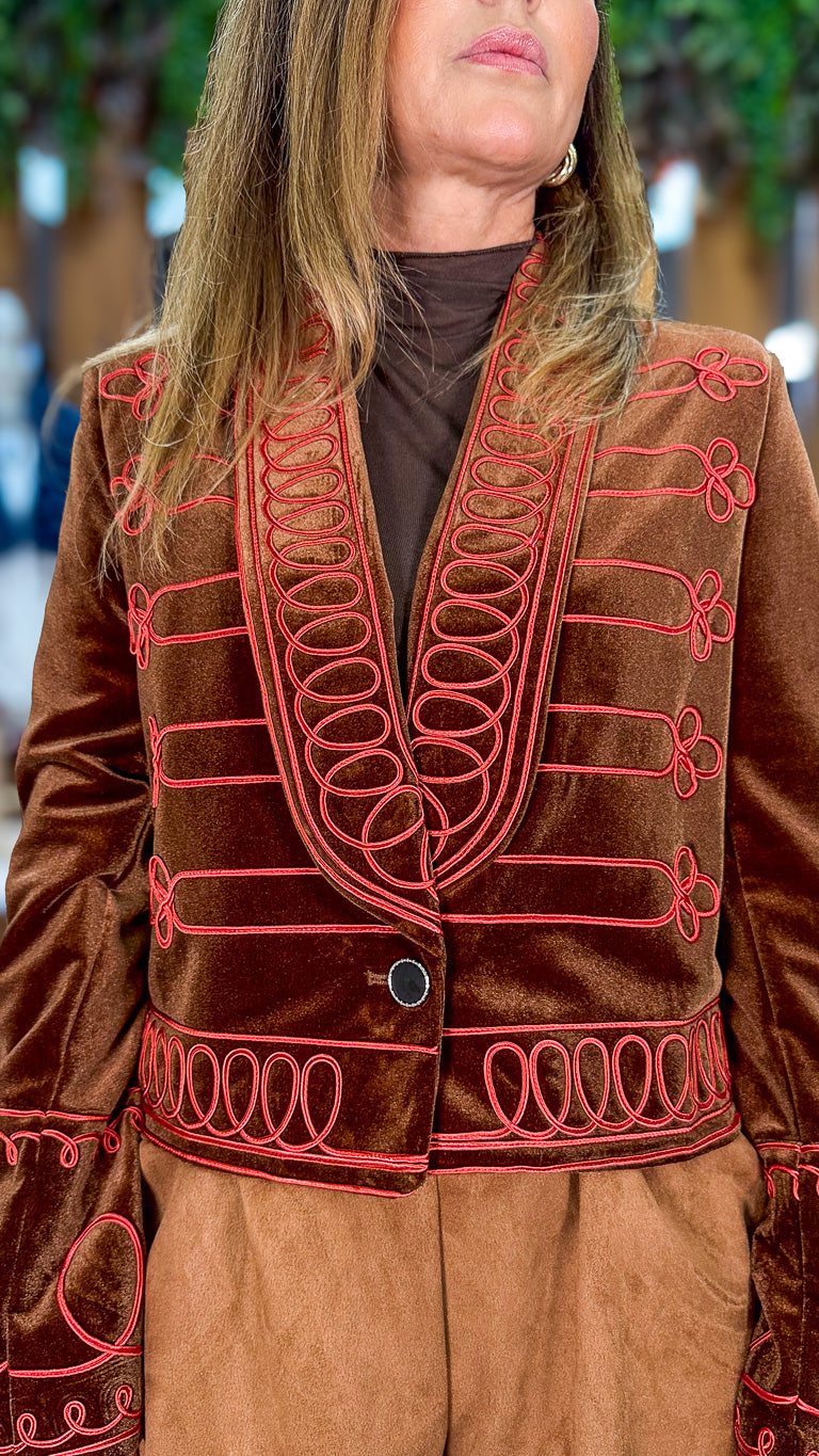 Chaqueta terciopelo marrón