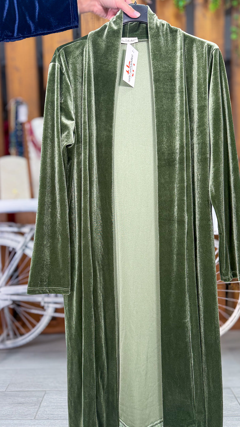 kimono terciopelo largo