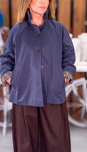 Parka azul marino