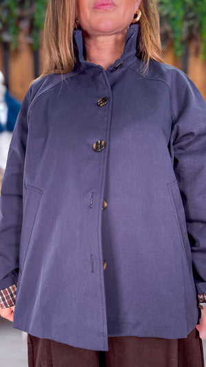 Parka azul marino
