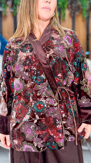 Kimono de pedrería