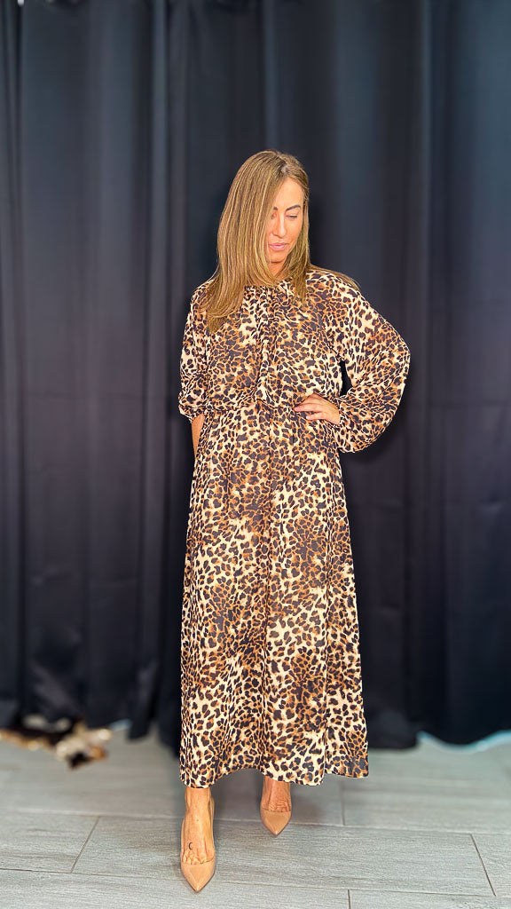 Vestido animal print