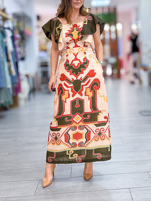 Vestido etnico tierra