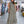 Vestido verde agua y marrón