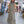 Vestido verde agua y marrón