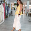 Cargar imagen en el visor de la galería, Pantalon fluido blanco
