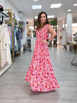 Vestido envolvente pink