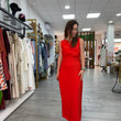 Cargar imagen en el visor de la galería, Vestido rojo drapeado
