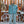 Chaqueta enguatada azul