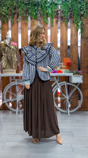 Chaqueta enguatada rallas