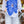 Camisa flor azul
